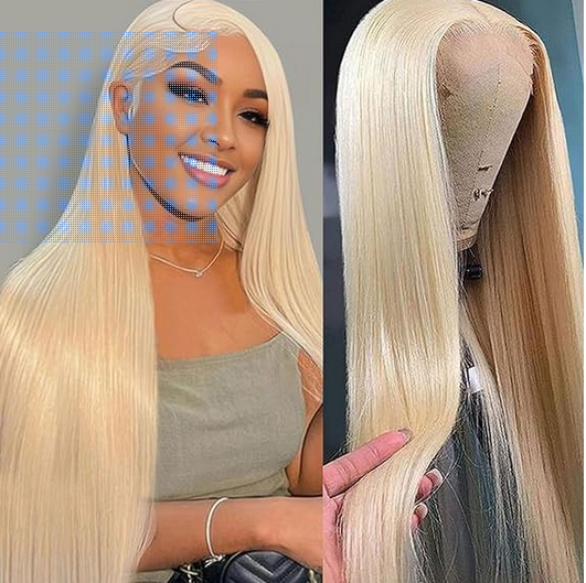 HELLOSH 30 Inch 613 13x6 Lace Front Wig Human Hair 200 Density 613 Lace Front Wig Human Hair Blonde Wig Human Hair Pre Plucked Straight Frontal Wigs Human Hair